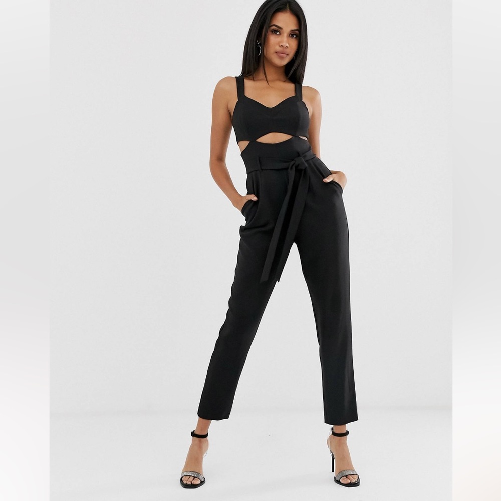 Desperately IN SEARCH OF ASOS bra top jumpsuit with peg leg